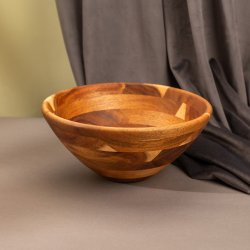 Agatna srednja skleda za solato ø 25,4 cm - FLOW Wooden