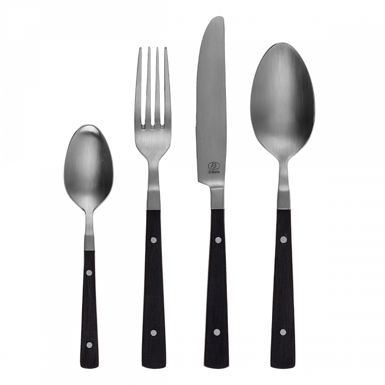 Set jedilnega pribora 24 kosov - Image POM Black